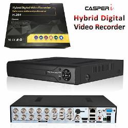 CASPERi 4MP CCTV 16 Channel DVR VGA HDMI 1440P AHD Digital Video Recorder System