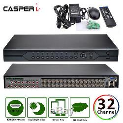 CASPERi CCTV 32 Channel DVR VGA HDMI 1080P AHD H. 264 Digital Video Record System