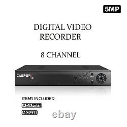 CASPERi CCTV 5MP 8 Channel DVR Digital Video Recorder AHD 1920P VGA HDMI BNC