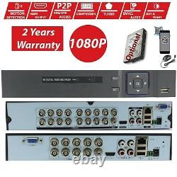 CCTV 16CH HD DVR Record 1080N Email Alert P2P Remote View Home Security System