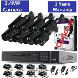 CCTV 4CH 8CH 1080P DVR Recorder 2.4MP In/Outdoor Security Camera System Kit UK