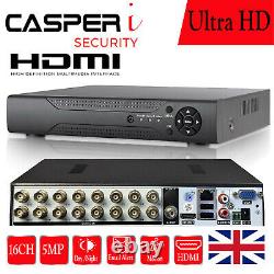 CCTV CASPERi DVR Security Video Recorder Smart 16 Channel 5MP Full HD HDMI H. 265