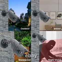 CCTV Camera System HD 1080P DVR Hard Drive Outdoor Home/Office Security Kit UK