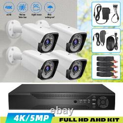 CCTV Camera System HD 1080P DVR Hard Drive Outdoor Home Security Kit With 2X USB