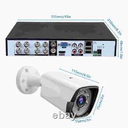 CCTV Camera System HD 1080P DVR Surveillance Outdoor Home/Office Security Kit UK