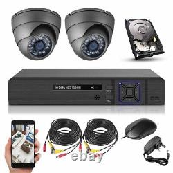 CCTV Camera System HD DVR 500GB Hard Drive Outdoor Home 5MP Lite Security Kit