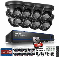CCTV DVR 16 Channel 1080N/1080P Video Recorder Cameras 2TB Hard Drive Monitor