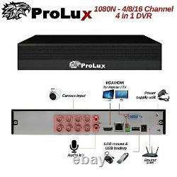 CCTV DVR 4/8/16 Channel Prolux 1080 Smart Security Video Recorder HDMI AOC Dahua