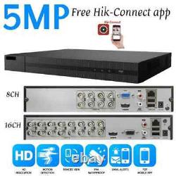 CCTV DVR Recorder 4/8/16 Channel 5MP 1080P HDMI AHD Home Security System Kit UK