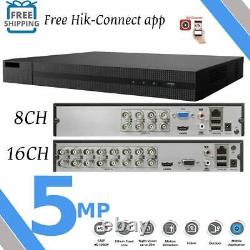 CCTV DVR Recorder 4 8 16 Channel HD 5MP 1080P HDMI VGA Home Security System Kit