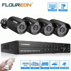 CCTV DVR Recorder 8CH 1080N H. 264 3000TVL Camera Outdoor Home Security System UK