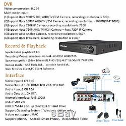 CCTV DVR Recorder Outdoor Video Camera Security Surveillance Camera System