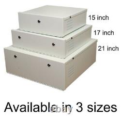 CCTV Lock boxes with removable lids, 15, 17 & 21 inch models for DVR-NVR's