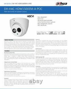 Dahua 5MP CCTV HD HIKVISION QUALITY DVR sound recorder SYSTEM KIT 1080P Bundle