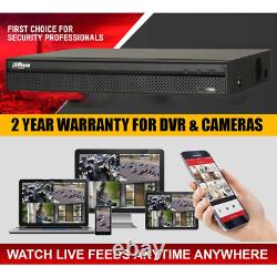 Dahua CCTV 5MP Security Audio IR POC Camera outdoor System full Kit DVR 4CH 8CH