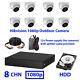 Dahua Cctv Kit 8 Channel Dvr 2mp Express One 1080p & Hikvision Camera With Hdd