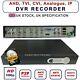 Dvr Recorder Cctv 1080p 8-channel 8 Audio Hybrid Ahd Cvi Ip Hdtvi Bnc Output