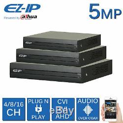 Ez-ip 5mp Dvr 4ch 8ch 16ch Cctv Recorder 1080p Hdmi Powered By Dahua CVI Tvi Ahd