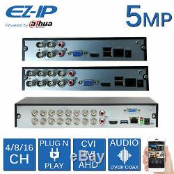 Ez-ip 5mp Dvr 4ch 8ch 16ch Cctv Recorder 1080p Hdmi Powered By Dahua CVI Tvi Ahd