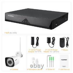 FLOUREON 8CH 1080P 3000TVL DVR Recorder Outdoor Security Camera NVR System Kit