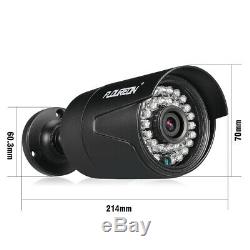 FLOUREON CCTV 8CH 1080N DVR Recorder 3000TVL Outdoor Security Camera Systems+1TB