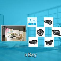 FLOUREON CCTV 8CH 1080N DVR Recorder Kits 4 X 1080P Outdoor Security Camera Kit