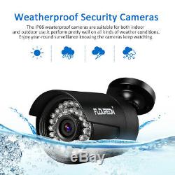 FLOUREON CCTV 8CH 1080P DVR Recorder 3000TVL Outdoor Security Camera System Kit