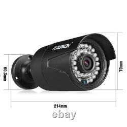 Flouren 1080P HD CCTV Camera Security System Kit 3000TVL 8CH DVR Surveillance UK