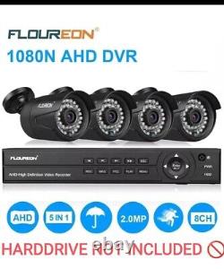 Floureon 1080P HD CCTV Camera Security System Kit 3000TVL 8CH DVR Surveillance