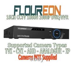 Floureon 5-in-1 16CH CCTV 1080P Digital Video Recorder DVR (WD 4TB HD) 504