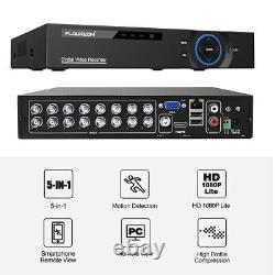 Floureon 5-in-1 16CH CCTV 1080P Digital Video Recorder DVR (WD 4TB HD) 504