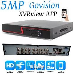 Full HD 4 8 16CH 5MP 1080P DVR Video Recorder CCTV Camera Free App Motion Alert