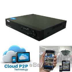 Full HD 4 Channel CCTV 4CH Recorder 4x 1080P Security 2MP Camera DVR System Kit