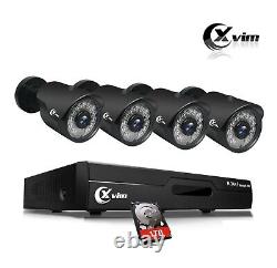 HD 1080P CCTV Security Camera System Kit 8CH CCTV DVR Recorder IR +1TB HDD