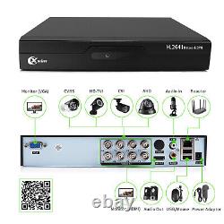HD 1080P CCTV Security Camera System Kit 8CH CCTV DVR Recorder IR +1TB HDD UK
