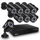 Hd 1080p Cctv Security Camera System Kit 8ch Wired Cctv Dvr Recorder Ir Function