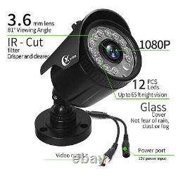 HD 1080P Security Camera System Home Outdoor CCTV Recorder Surveillance Cameras