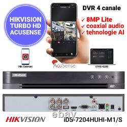 HIKVISION 4K CCTV Security 8MP Camera System ColorVu Audio Mic Outdoor 4CH DVR