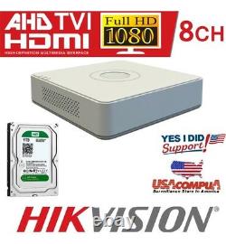 HIKVISION 8CH DS-7108HGHI-F1/N 1TB H. 264 /H. 264+AHD-TVI DVR Video Recorder
