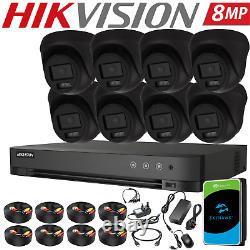 HIKVISION 8MP HD ColorVu CCTV 4K System Audio In Camera 4CH 8CH DVR Security