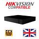 Hikvision Compatible Dvr 8mp Cctv Dvr With Hard Drive Human Detection 4/8/16 Ch