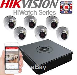 HIKVISION HD CCTV SYSTEM 1080P 8ch CAMERA KIT WHITE GREY DOME SECURITY RECORDER