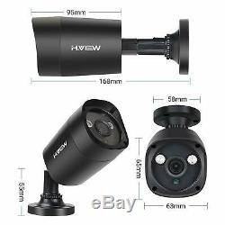 H. View 4ch 4.0MP CCTV Camera System Max up to 5.0MP 5 in 1 DVR Recorder with 2TB