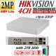 Hikvision 2mp 4ch Turbo Hd Dvr Ds-7104hqhi-k1 With 2tb Hdd Record 1080p H. 265