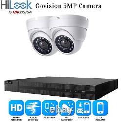 Hikvision 4CH 5MP CCTV SYSTEM KIT HOME OUTDOOR SECURITY CAMERA DVR HARD DRIVE UK