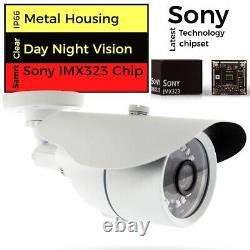 Hikvision 4CH 5MP CCTV SYSTEM KIT HOME OUTDOOR SECURITY CAMERA DVR HARD DRIVE UK