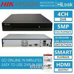 Hikvision 5MP 8MP DVR 4K UHD 4CH 8CH 16CH CCTV Security Recorder Full HD HDMI UK