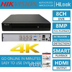 Hikvision 5MP 8MP DVR 4K UHD 4CH 8CH 16CH CCTV Security Recorder Full HD HDMI UK