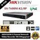 Hikvision 8 Channel Ultra Hd 4k Uhd Network Nvr 8mp 4 Poe 8ch Cctv Recorder New
