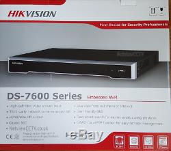 Hikvision 8 Channel Ultra HD 4K UHD Network NVR 8MP 4 PoE 8CH CCTV Recorder NEW
